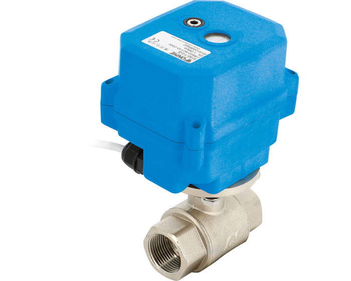 Brass ball valve 502 + T15 electric actuator